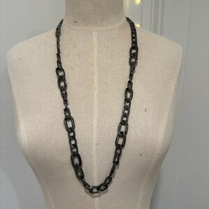 Vince Camuto Gunmetal Color Chain Necklace